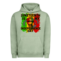 Pigment Oil Green juneteenth is my independence day cowgirl Urban Hoodie - CowGirlArtShop