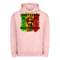 Pigment Salmon juneteenth is my independence day cowgirl Urban Hoodie - CowGirlArtShop