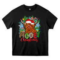 Black mooey christmas Heavy Core Tee - Zillion Design Studio