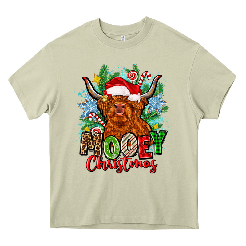 Mooey Christmas Heavy Core Tee by Zillion Design Studio | Teevron