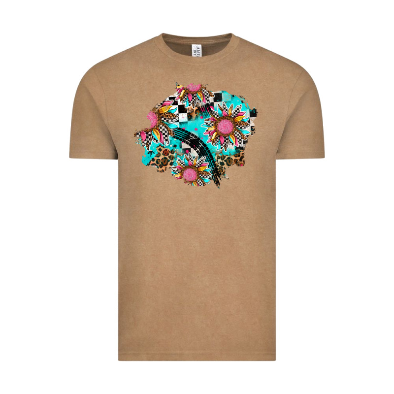 Race Sunflower Patches Vintage Tee by AdoDesignShop | Teevron