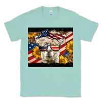Seafoam Western 4th Of July Lama Classic Tee - LillyAllenDesigns