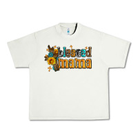 Pistachio blessed mama Urban Heavy Tee - AdoDesignShop