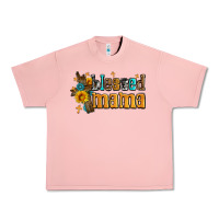 Salmon blessed mama Urban Heavy Tee - AdoDesignShop