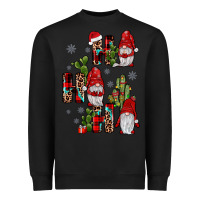 Black ho ho ho gnome Heavyweight Sweatshirt - JahusDesignShop