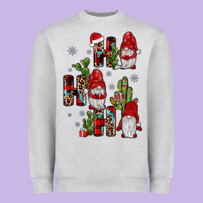Ho Ho Ho Gnome Heavyweight Sweatshirt Designed By Jahusdesignshop