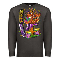 Smoke Mardi Gras love Premium Sweatshirt - LillyAllenDesigns