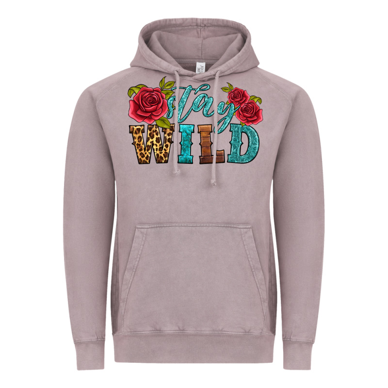 Stay Wild Vintage Hoodie by HRA Design Shop | Teevron