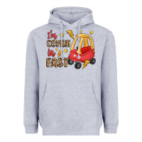 Heather Grey i'm comin in fast Heavyweight Hoodie - LillyAllenDesigns