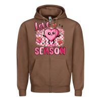 Chestnut love season Zipper Hoodie - MaliasSmallBusiness