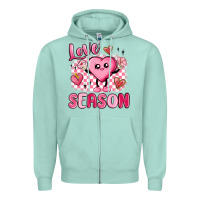 Seafoam love season Zipper Hoodie - MaliasSmallBusiness
