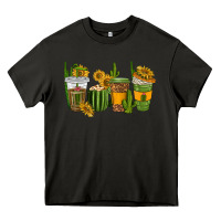 Asphalt cactus coffee cups Heavy Core Tee - texasbilliewilder
