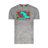 Cloud Rock easter Leopard turquoise background Vintage Tee - JahusDesignShop