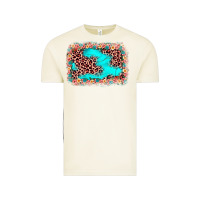 Vintage Arctic easter Leopard turquoise background Vintage Tee - JahusDesignShop