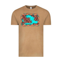 Vintage Camel easter Leopard turquoise background Vintage Tee - JahusDesignShop