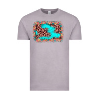 Vintage Zinc easter Leopard turquoise background Vintage Tee - JahusDesignShop