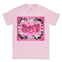 Bubblegum Pink breast cancer pumpkins Classic Tee - AdoDesignShop