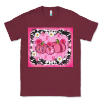 Burgundy breast cancer pumpkins Classic Tee - AdoDesignShop