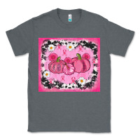 Charcoal Heather breast cancer pumpkins Classic Tee - AdoDesignShop
