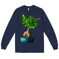 Navy Ficus Ginsenge Long Sleeve Tee - LillyAllenDesigns