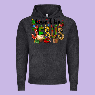 Christmas Love Like Jesus Vintage Hoodie Designed By Fadigitalartstudio