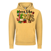 Vintage Mustard Christmas love like jesus Vintage Hoodie - FaDigitalArtStudio