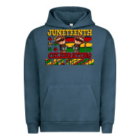 Pigment Midnight Navy juneteenth celebrating black freedom Urban Hoodie - CowGirlArtShop