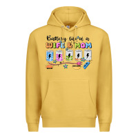 Antique Gold battery life of a wife & mom Premium Hoodie - JahusDesignShop