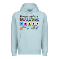 Blue Mist battery life of a wife & mom Premium Hoodie - JahusDesignShop