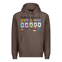 Coffee battery life of a wife & mom Premium Hoodie - JahusDesignShop