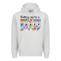 Dove Grey battery life of a wife & mom Premium Hoodie - JahusDesignShop
