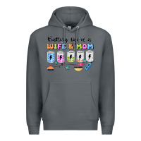 Rock battery life of a wife & mom Premium Hoodie - JahusDesignShop