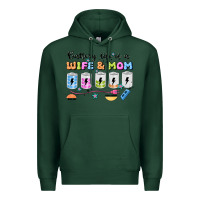 Sports Green battery life of a wife & mom Premium Hoodie - JahusDesignShop