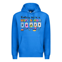 True Royal battery life of a wife & mom Premium Hoodie - JahusDesignShop