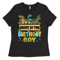 Black daddy of the birthday boy Ladies Tee - MaliasSmallBusiness