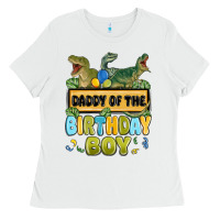 White daddy of the birthday boy Ladies Tee - MaliasSmallBusiness