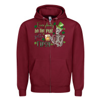 Burgundy everybody in the pub gettin' tipsy Zipper Hoodie - MaliasSmallBusiness