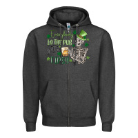 Charcoal Heather everybody in the pub gettin' tipsy Zipper Hoodie - MaliasSmallBusiness