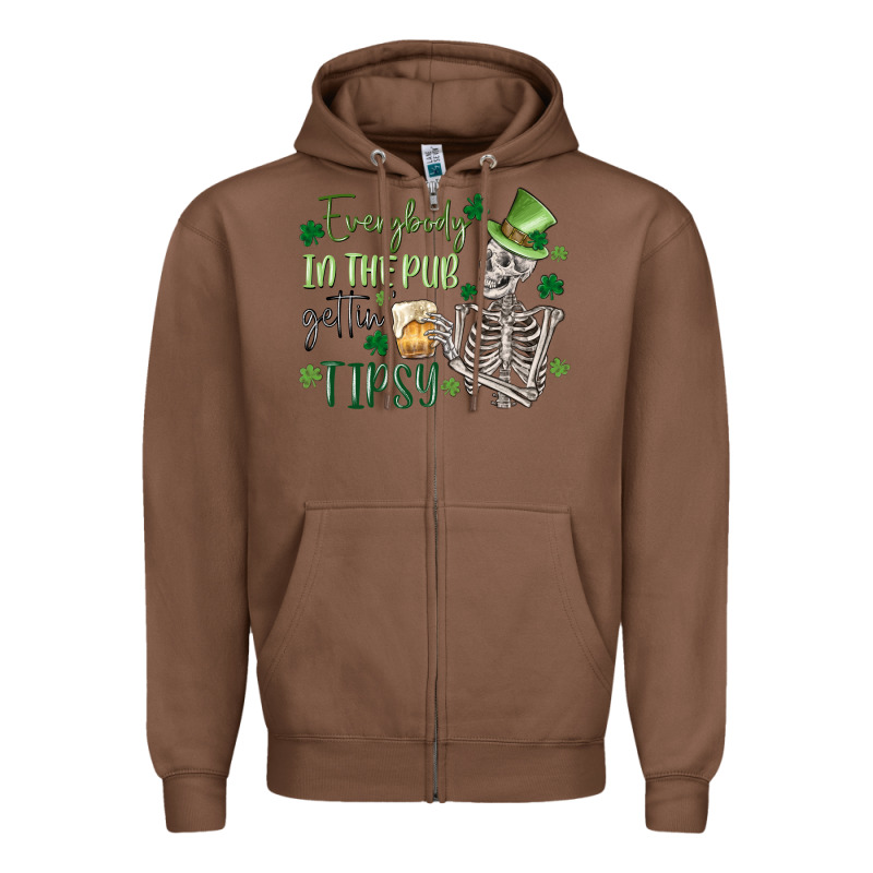 Everybody In The Pub Gettin' Tipsy Zipper Hoodie by MaliasSmallBusiness | Teevron
