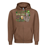 Chestnut everybody in the pub gettin' tipsy Zipper Hoodie - MaliasSmallBusiness