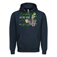 Navy everybody in the pub gettin' tipsy Zipper Hoodie - MaliasSmallBusiness