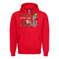 Red everybody in the pub gettin' tipsy Zipper Hoodie - MaliasSmallBusiness