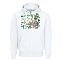 White everybody in the pub gettin' tipsy Zipper Hoodie - MaliasSmallBusiness