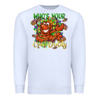 White Who's your craw daddy Mardi Gras Premium Sweatshirt - LillyAllenDesigns