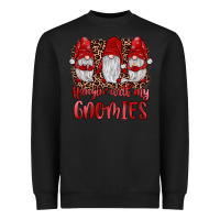 Black hangin' with my gnomies Heavyweight Sweatshirt - JahusDesignShop