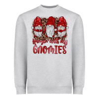 Heather Grey hangin' with my gnomies Heavyweight Sweatshirt - JahusDesignShop
