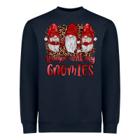 Navy hangin' with my gnomies Heavyweight Sweatshirt - JahusDesignShop