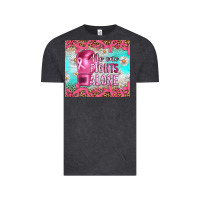 Vintage Black Breast cancer  no one fıghts alone tumbler Vintage Tee - Artiststas