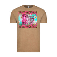 Breast Cancer  No One Fıghts Alone Tumbler Vintage Tee | Teevron