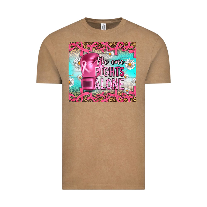 Breast Cancer  No One Fıghts Alone Tumbler Vintage Tee by Artiststas | Teevron